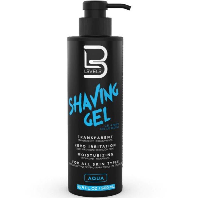 LEVEL3 Transparent Shaving Gel Aqua - Skilled Barber